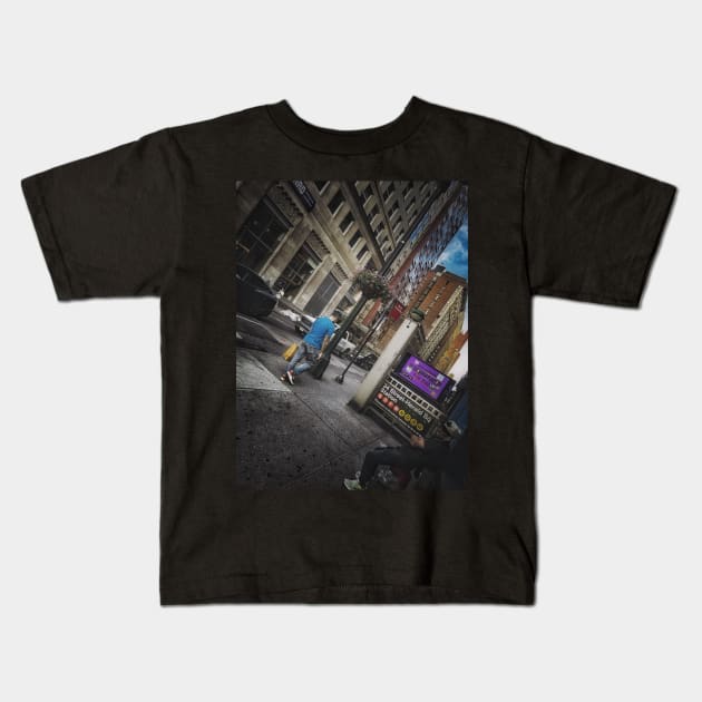 Koreatown Manhattan New York City Kids T-Shirt by eleonoraingrid